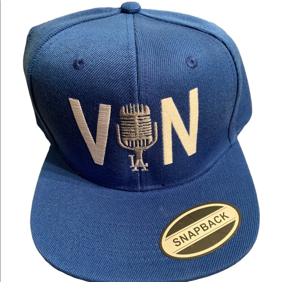 Vin Scully hat LA hat new embroidered logo Dodgers Vin Scully hat adult size Hat - Picture 2 of 3